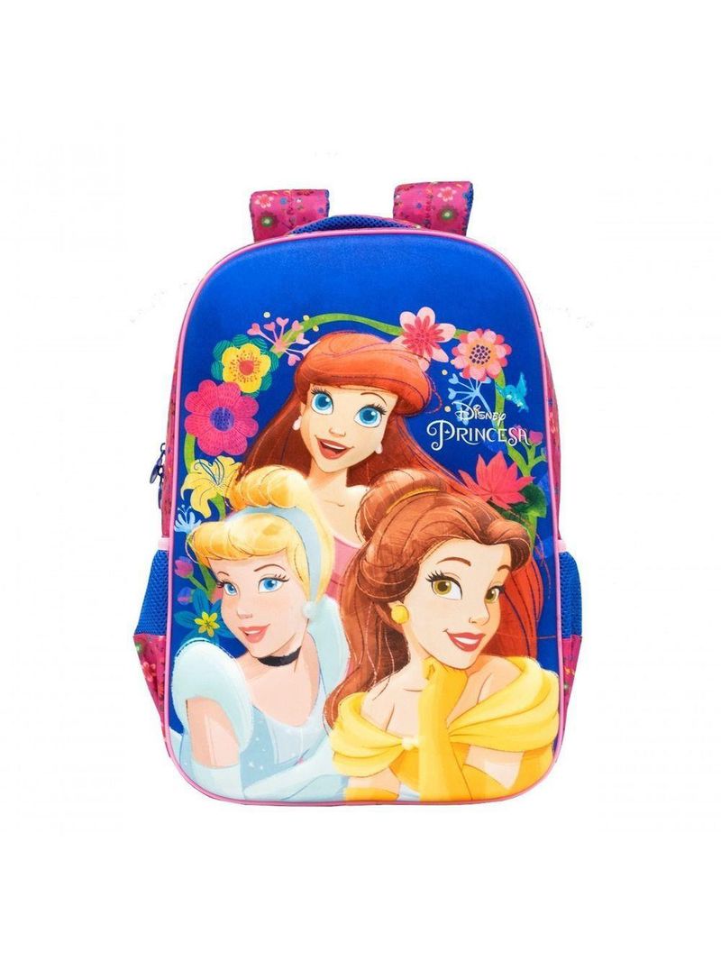 Mochila Costas Grande 18 Princesas Menina Bela Cinderela 18 Xeryus 10962
