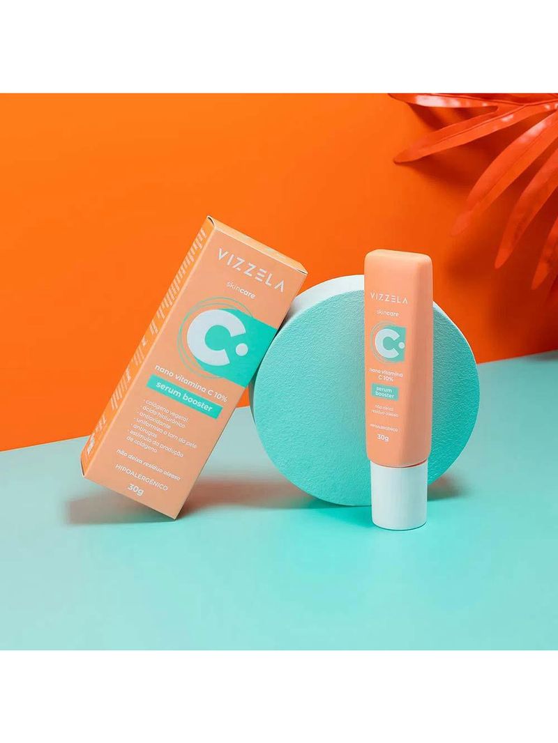 Sérum booster facial vizzela - nano vitamina c