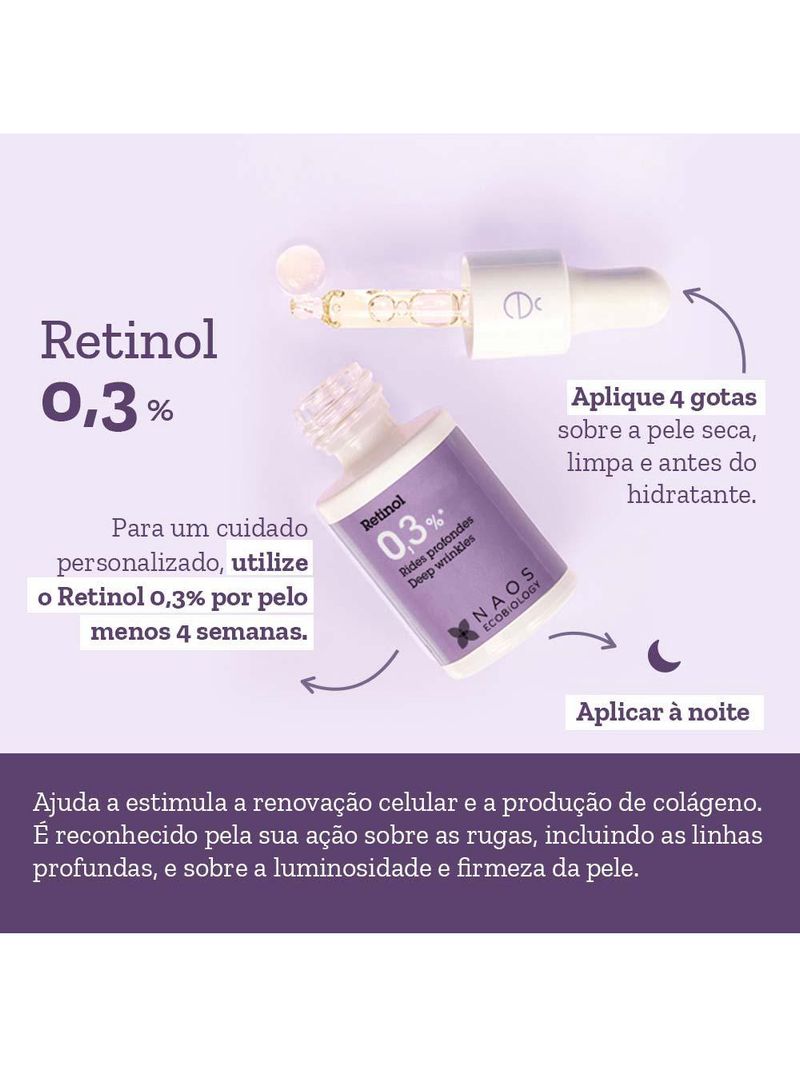 Sérum facial etat pur naos retinol 0,3%