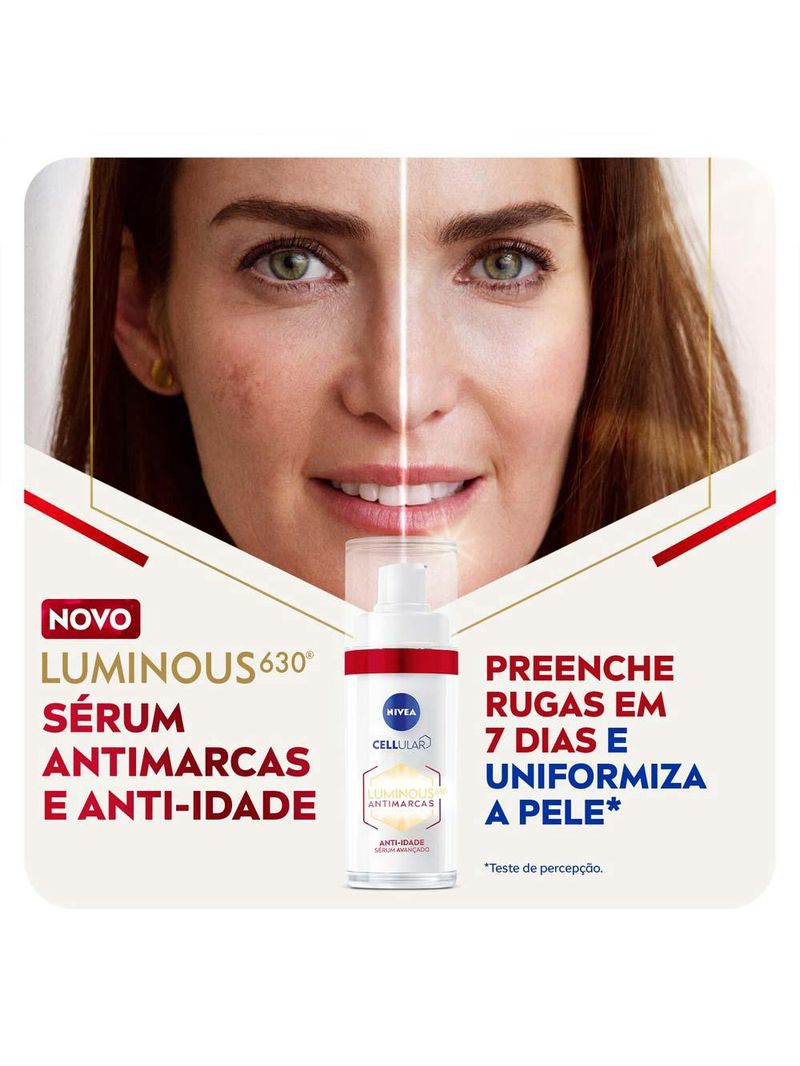 Sérum facial nivea cellular luminous 630 antimarcas anti-idade