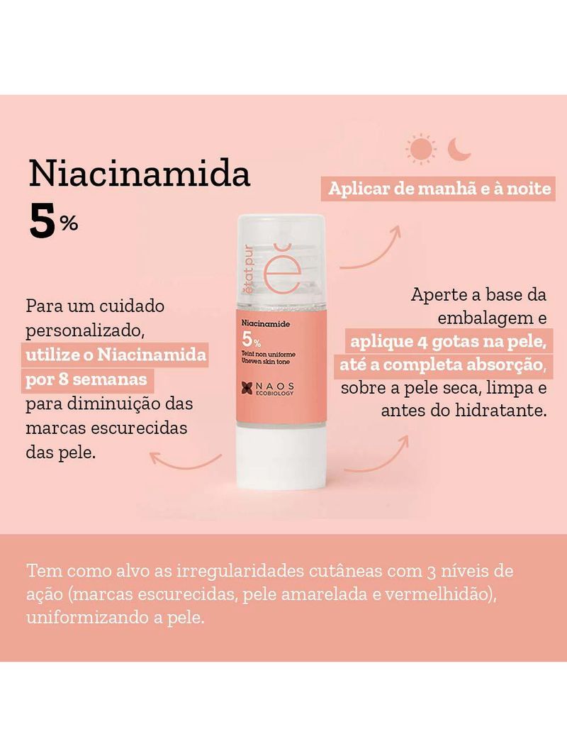 Sérum facial etat pur naos niacinamida 5%