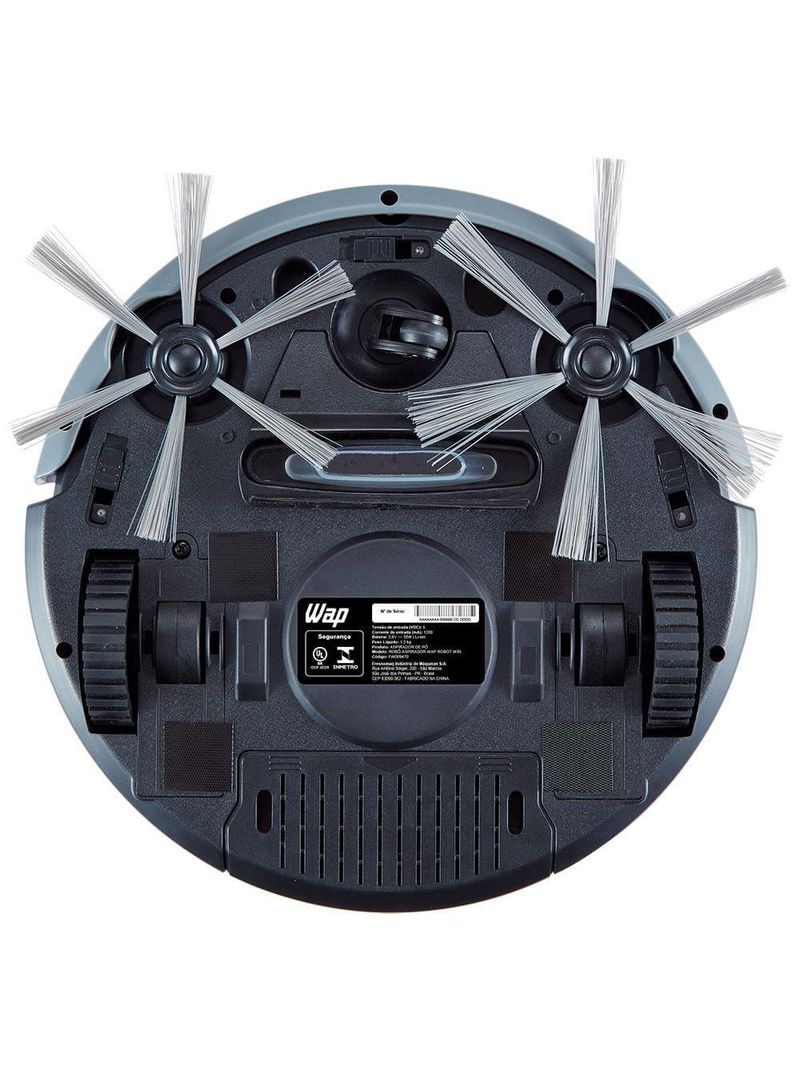 Aspirador de pó robô wap robot w95 recarregável com mop de microfibra 250ml - bivolt