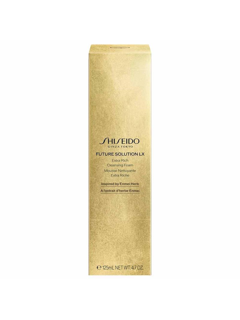 Espuma de limpeza facial shiseido future solution lx extra rich