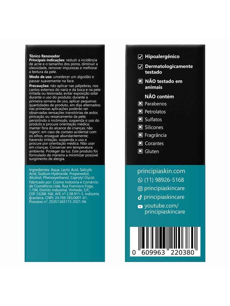 Tônico facial principia - al-7