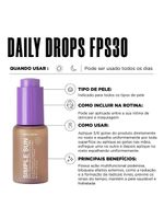 Sérum facial simple organic daily drops fps30