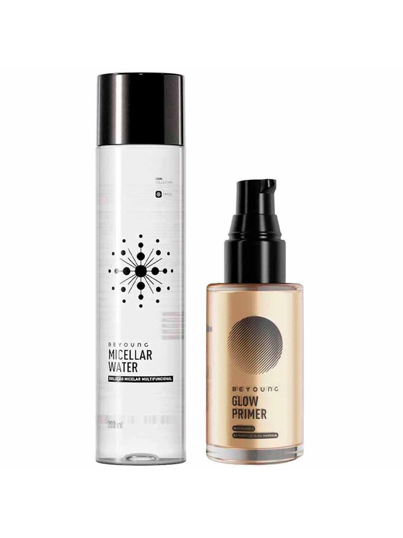 Beyoung kit - primer facial firmador gold + Água micelar