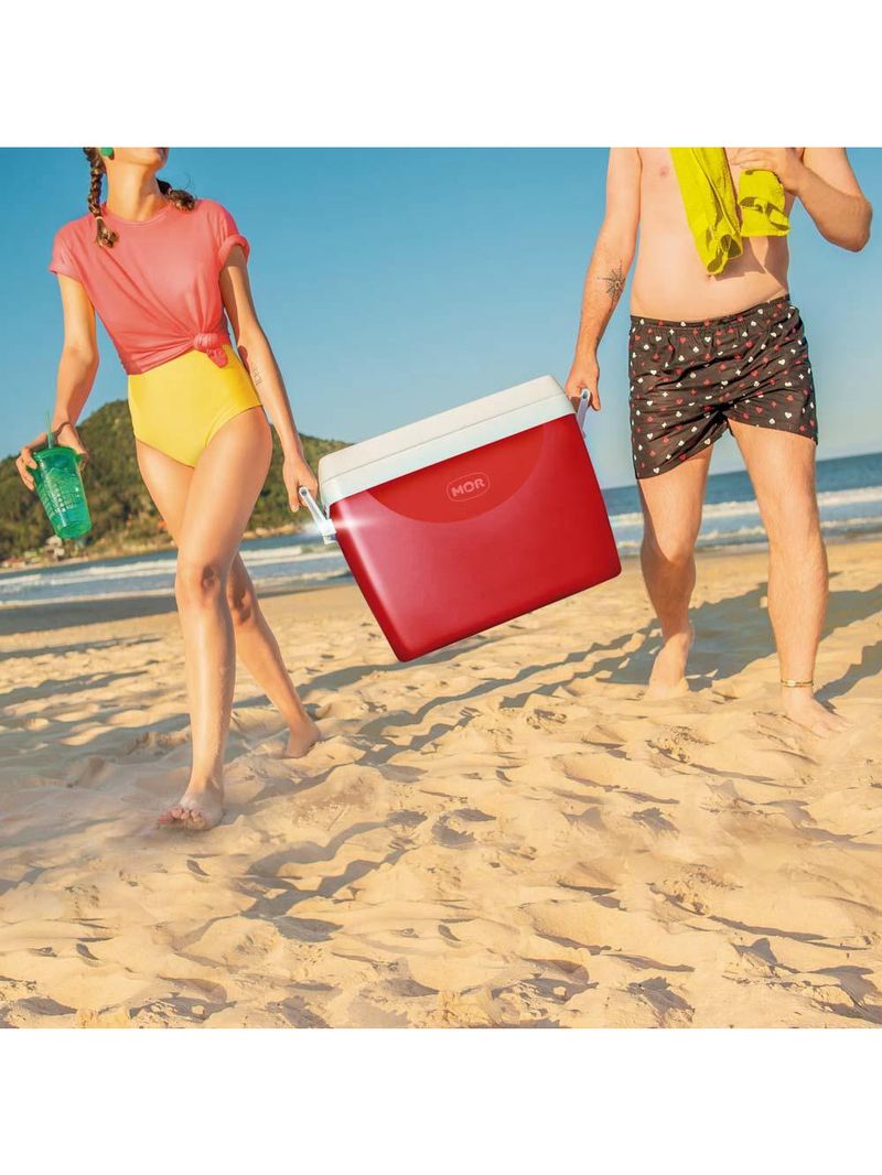 Caixa térmica 75l grande cores cooler bebidas mor