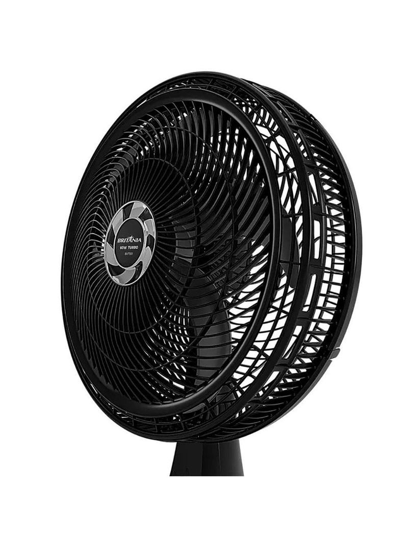 Ventilador britânia bvt301 para mesa ou parede 60w 3 velocidades 6 pás - preto