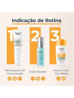 Protetor solar facial com cor eucerin hydro fluid fps70 50ml