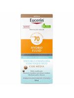 Protetor solar facial com cor eucerin hydro fluid fps70 50ml