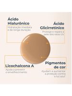 Protetor solar facial com cor eucerin hydro fluid fps70 50ml