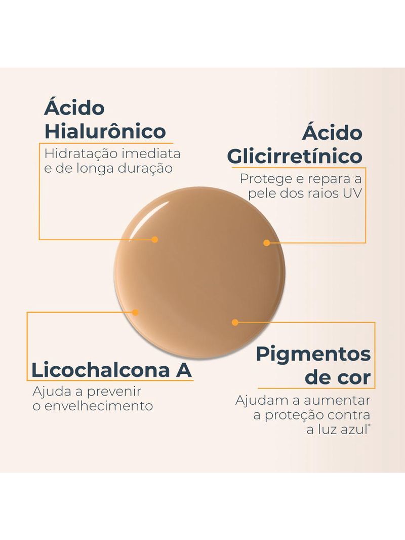 Protetor solar facial com cor eucerin hydro fluid fps70 50ml