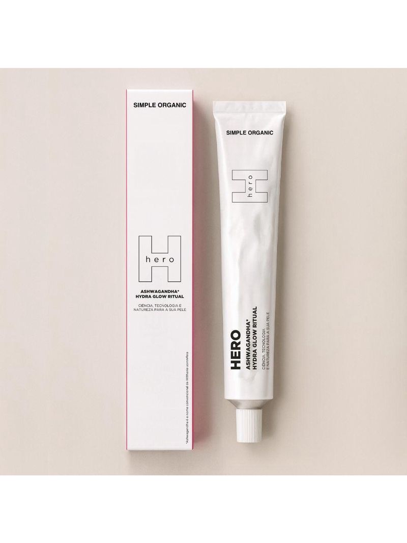 Hidratante facial simple organic hydra glow ritual hero