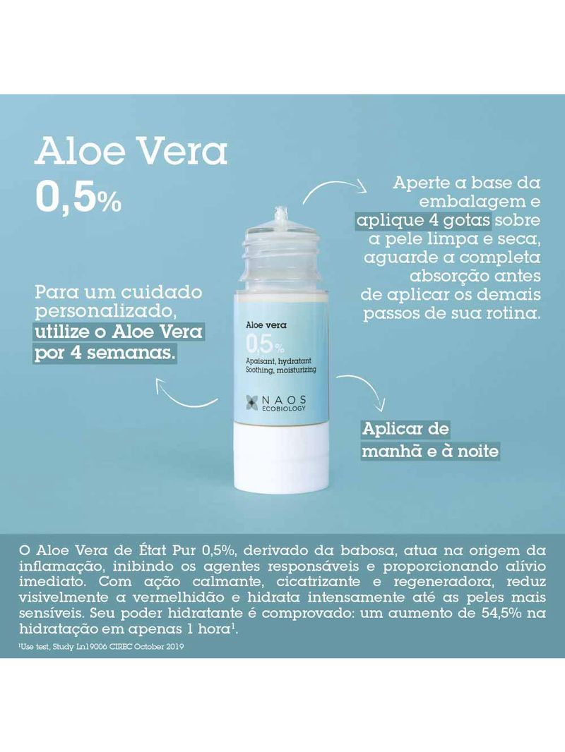 Sérum facial etat pur naos aloé vera 05% ativo puro