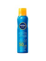 Nivea kit – protetor solar spray protect & toque seco fps50 200ml + protetor solar facial sun beauty expert pele oleosa fps50 50g