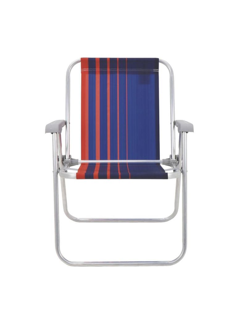 Cadeira de praia camping alumínio samoa cores tramontina