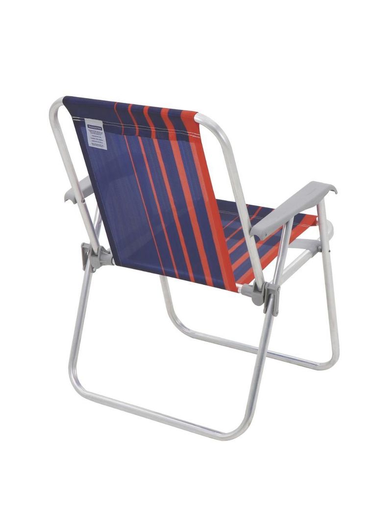 Cadeira de praia camping alumínio samoa cores tramontina