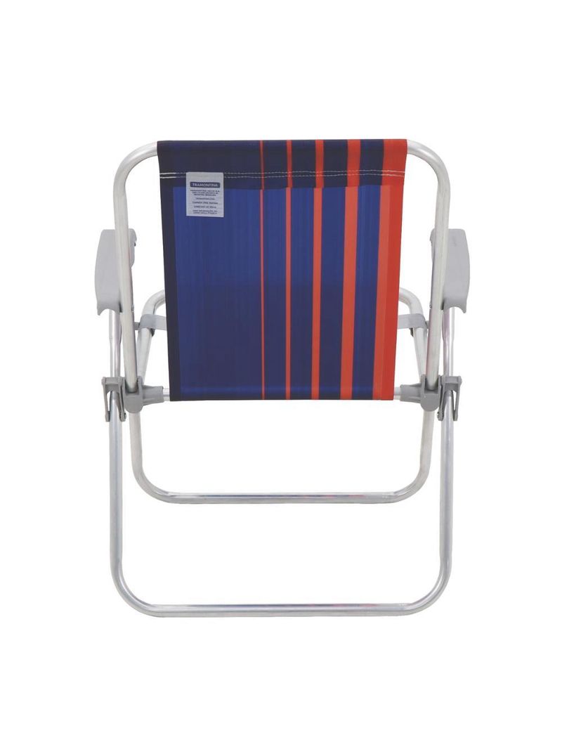 Cadeira de praia camping alumínio samoa cores tramontina