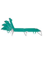 Cadeira espreguiçadeira dobrável em alumínio cores mor