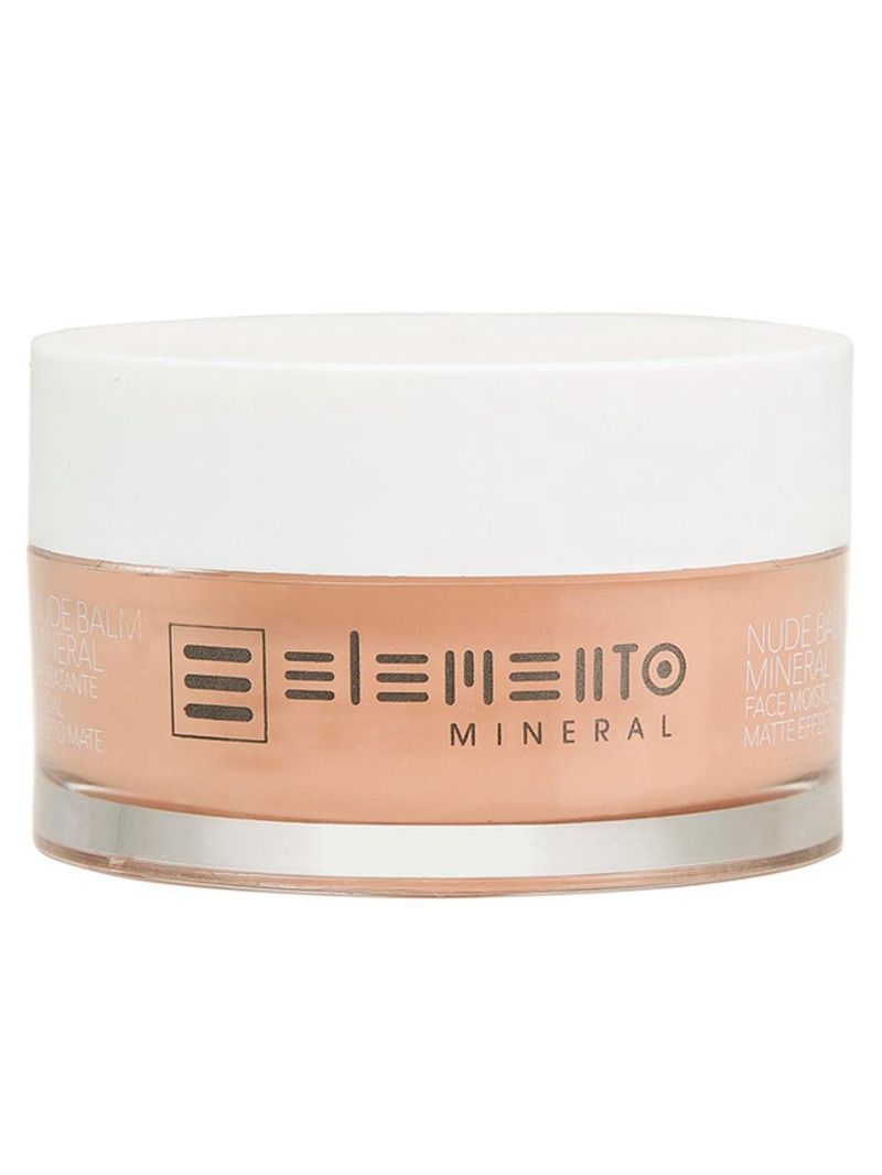 Hidratante facial efeito mate elemento mineral - nude balm