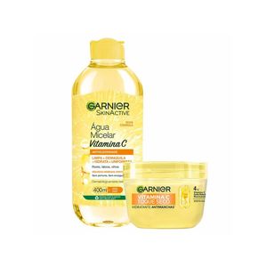 Garnier skin vitamina c kit - hidratante facial antimanchas + Água micelar