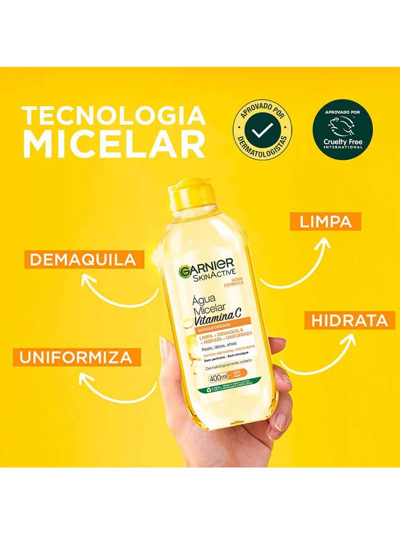 Garnier skin vitamina c kit - hidratante facial antimanchas + Água micelar