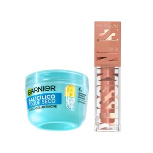 Kit maybelline + garnier - blush líquido 11 electric bronze + hidratante facial