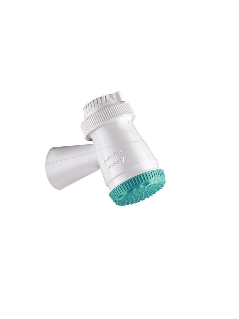 Ducha elétrica com 3 temperaturas 5500w branca e verde 220v - tramontina