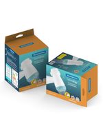 Ducha elétrica com 3 temperaturas 5500w branca e verde 220v - tramontina