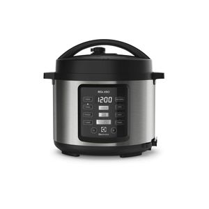 Panela elétrica de pressão electrolux ex pcc15 por rita lobo com display digital 5l – inox e preta