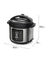 Panela elétrica de pressão electrolux ex pcc15 por rita lobo com display digital 5l – inox e preta