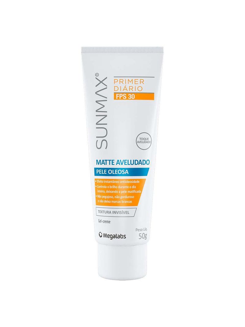 Primer facial sunmax - matte aveludado  fps 30