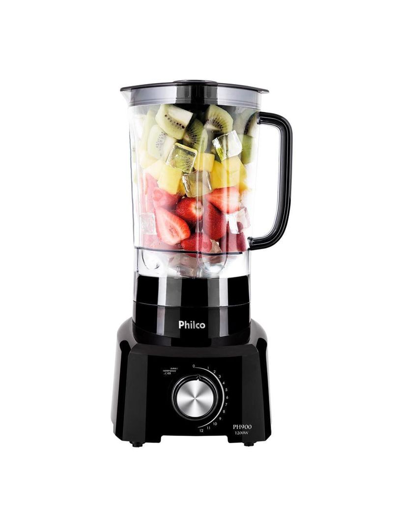 Liquidificador philco ph900 preto 1200w com 12 velocidades