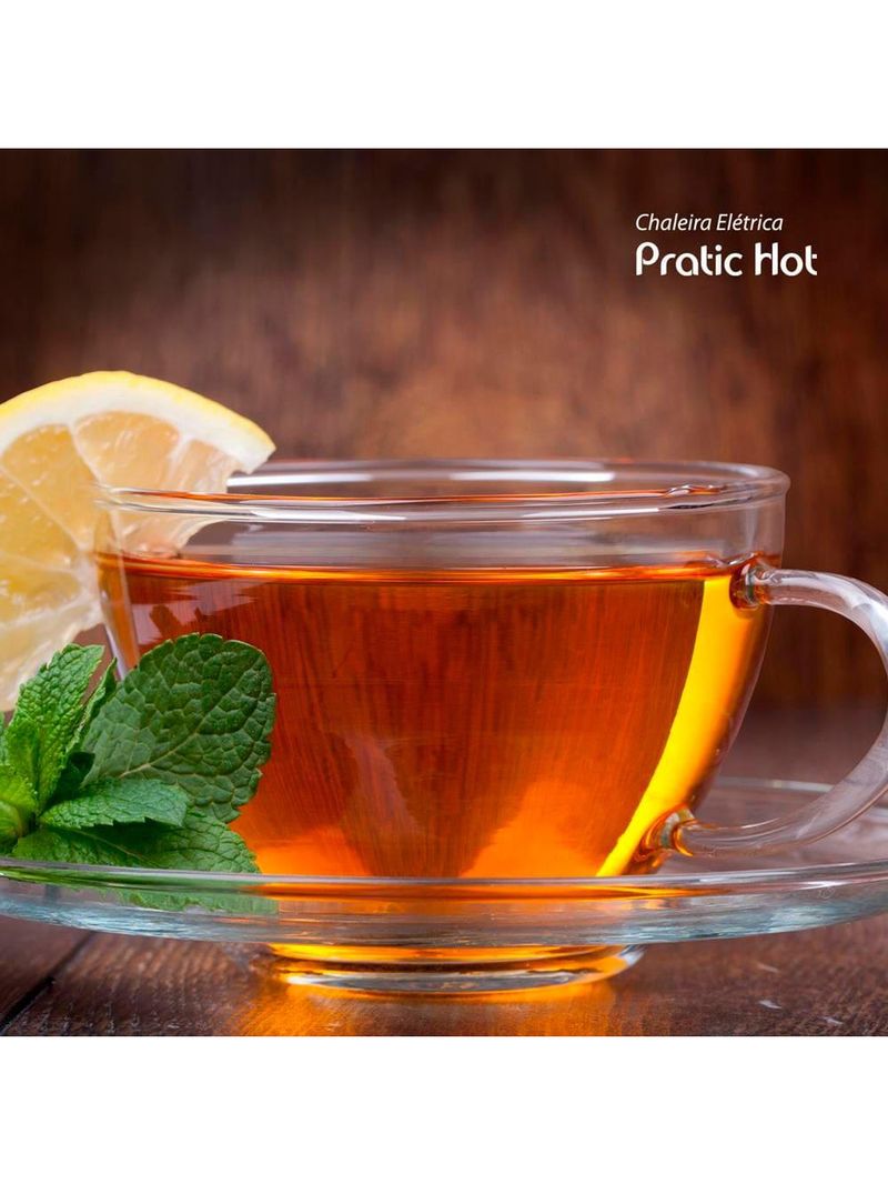 Chaleira mondial elétrica pratic hot com capacidade 1 litro ce-07 - preta