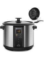 Panela elétrica multiuso electrolux chef ecc20 digital 1,8 l preta/inox