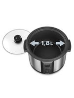 Panela elétrica multiuso electrolux chef ecc20 digital 1,8 l preta/inox