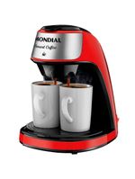 Cafeteira elétrica mondial smart coffee c-42 com 2 xícaras vermelha