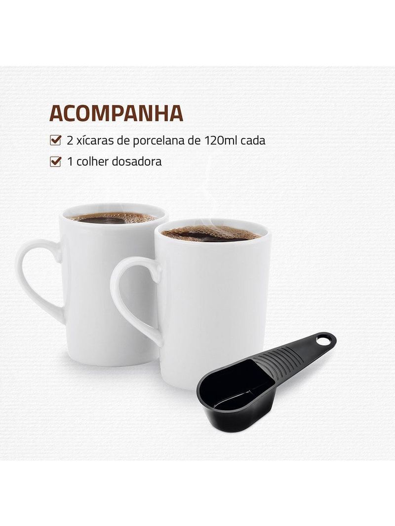 Cafeteira elétrica mondial smart coffee c-42 com 2 xícaras vermelha