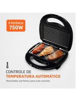 Sanduicheira fast grill e sandwich mondial s-12 750w - preta