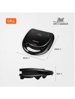 Sanduicheira fast grill e sandwich mondial s-12 750w - preta