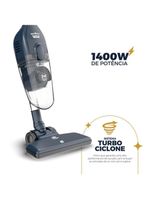 Aspirador de pó britania bas30 2 em 1 com sistema turbo ciclone 1,5 litros - 1400w