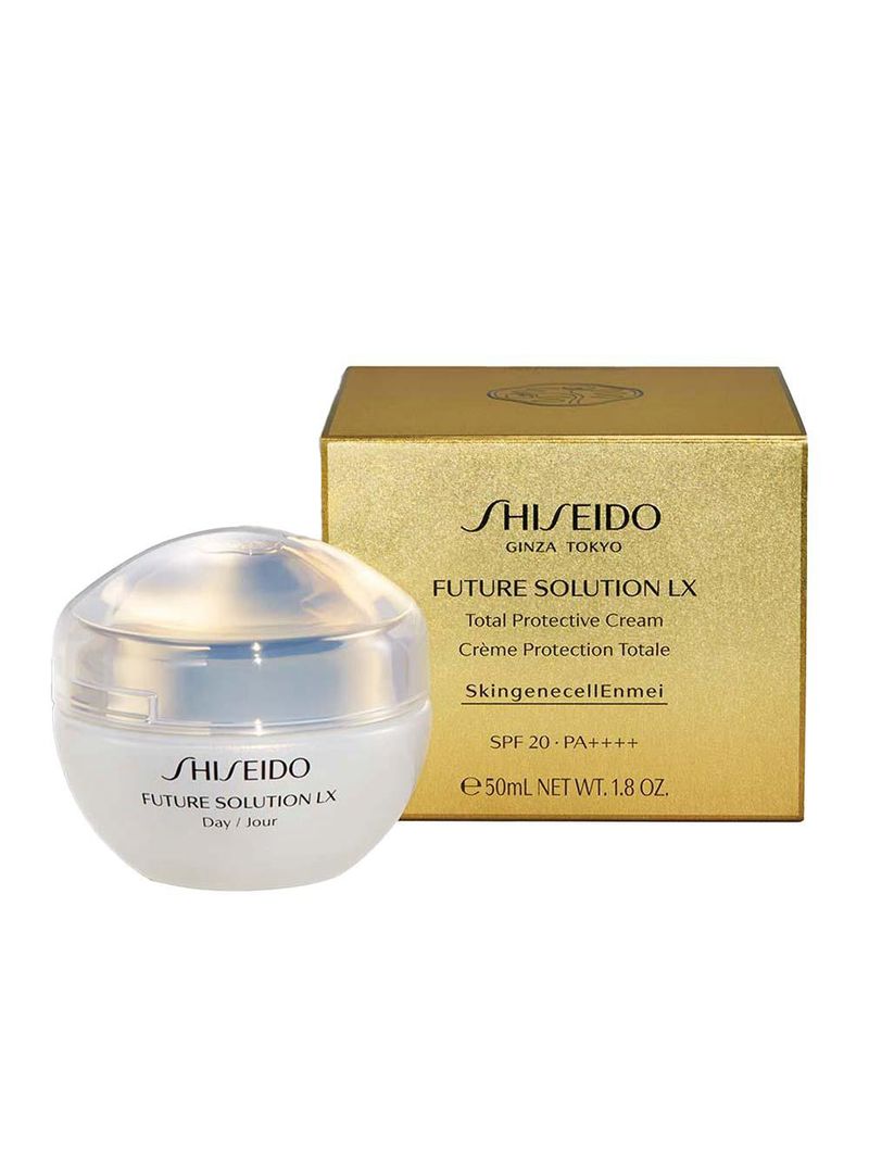 Hidratante facial shiseido - future solution lx total protective cream e