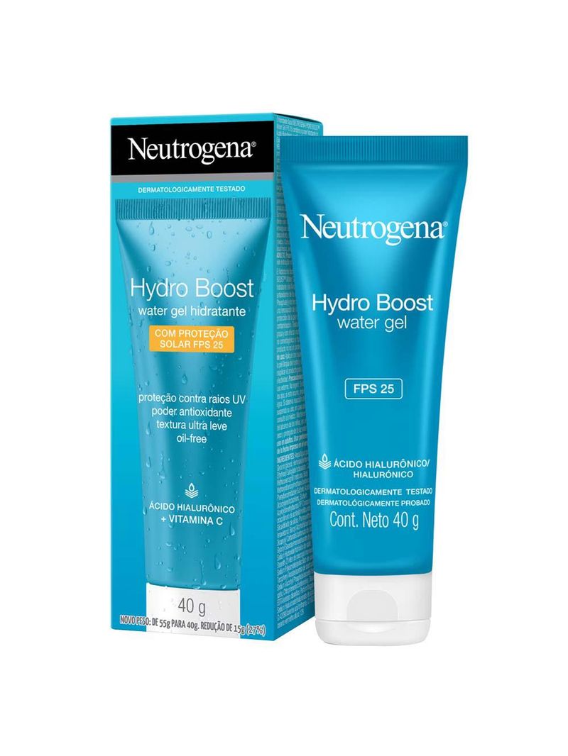 Gel hidratante facial hydro boost water neutrogena fps25