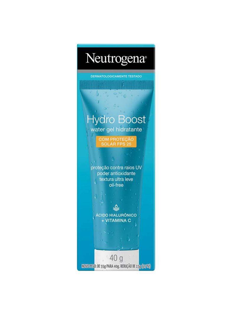 Gel hidratante facial hydro boost water neutrogena fps25