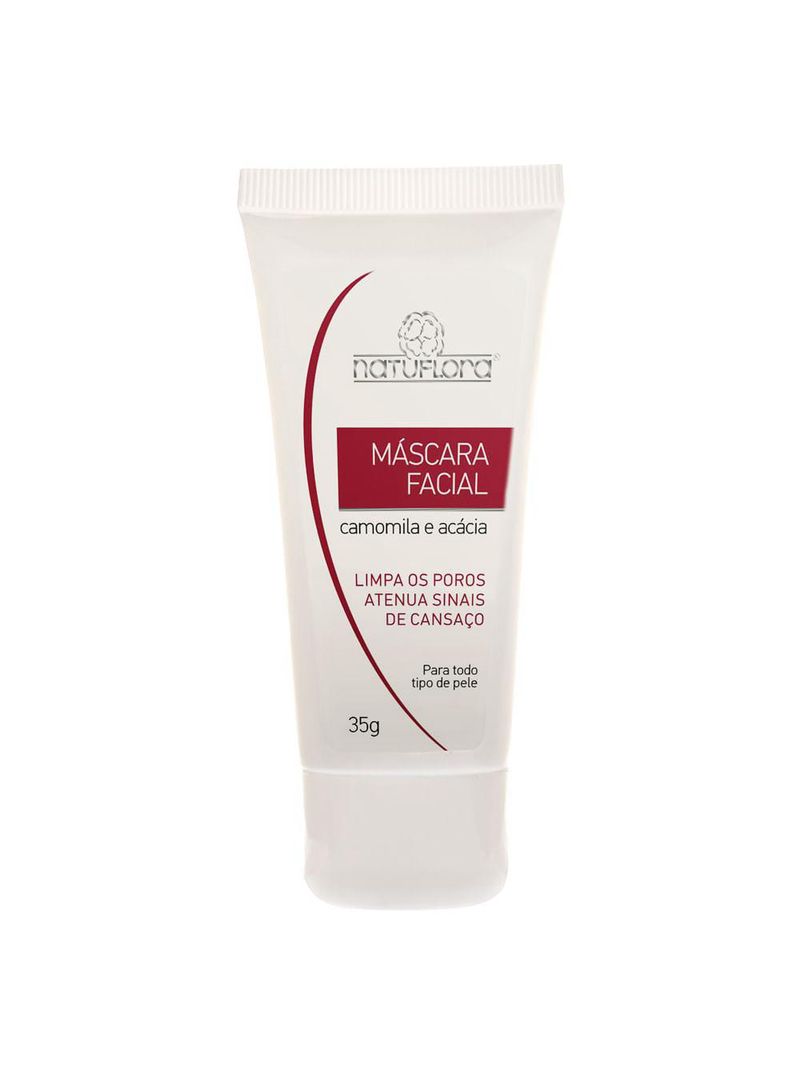 Máscara facial natuflora camomila e acácia