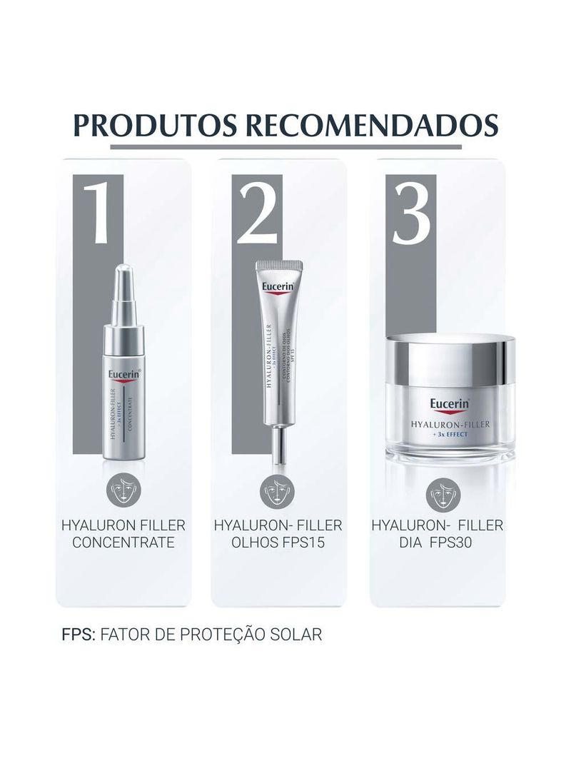 Creme facial antirrugas noite eucerin hy-filler 3x effect