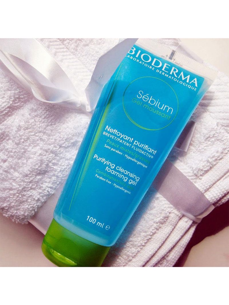 Gel de limpeza facial antioleosidade de alta tolerância bioderma sébium gel moussant