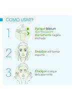 Gel de limpeza facial antioleosidade de alta tolerância bioderma sébium gel moussant