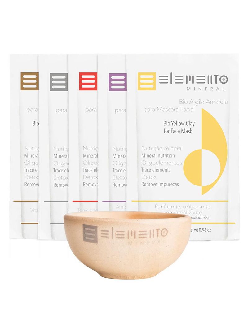 Kit de máscara facial elemento mineral revitalizante
