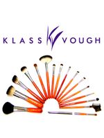 Pincel chanfrado para blush e contorno brown 3 facial klass vough - pincel profissional chanfrado para blush